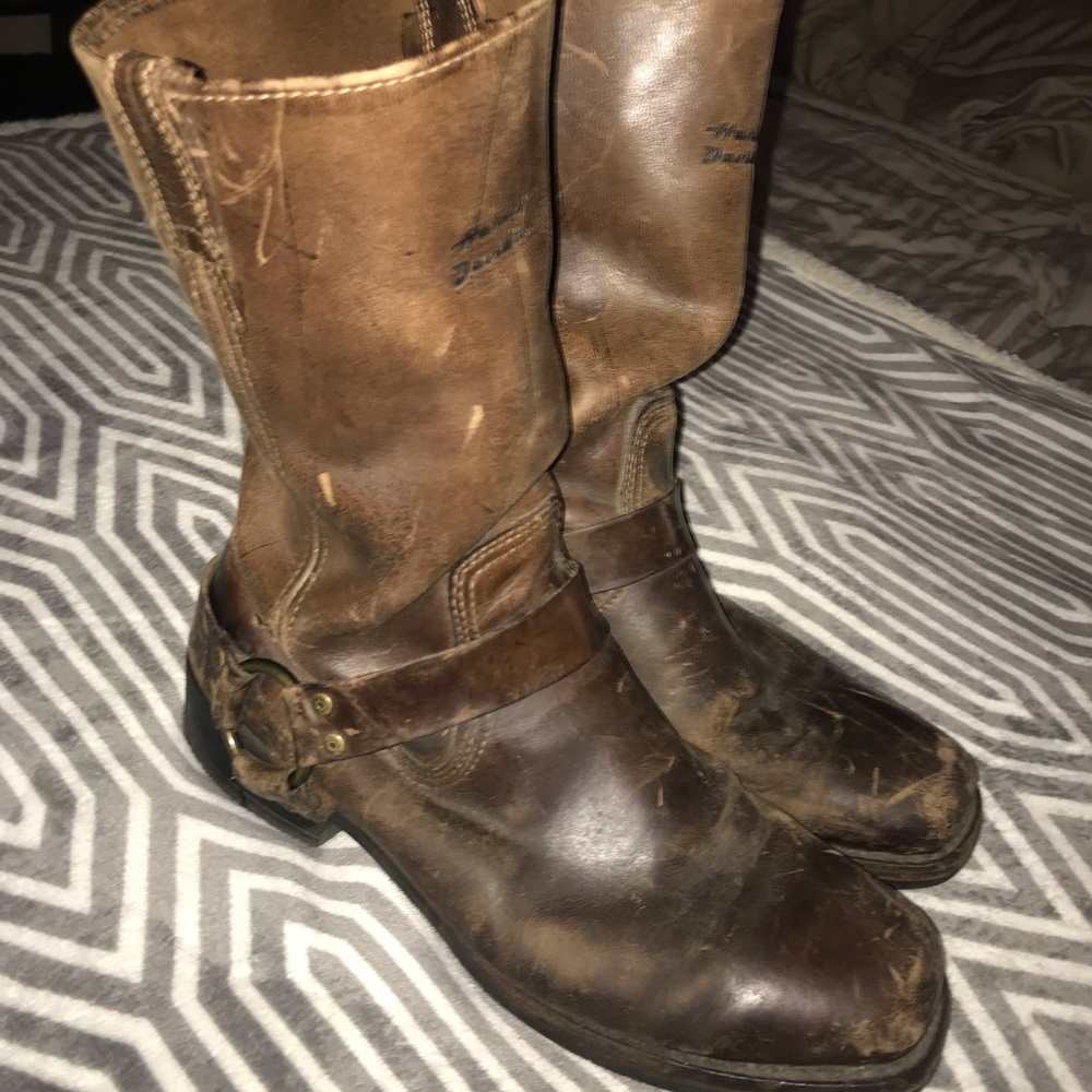 Harley Davidson Leather Boots